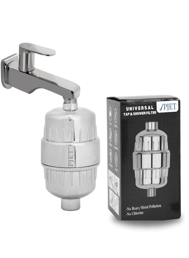 PJET Water Filter for Shower and Tap Filter for Hard Water | Water Softener Shower Filter for Bathroom | Removes Chlorine, Fluoride & Helpful for Dry Skin | Fits Tap & Shower Head - Image 1